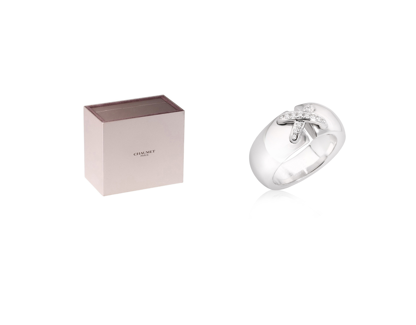 Оригинальное золотое кольцо с бриллиантами 0.14ct Chaumet Liens