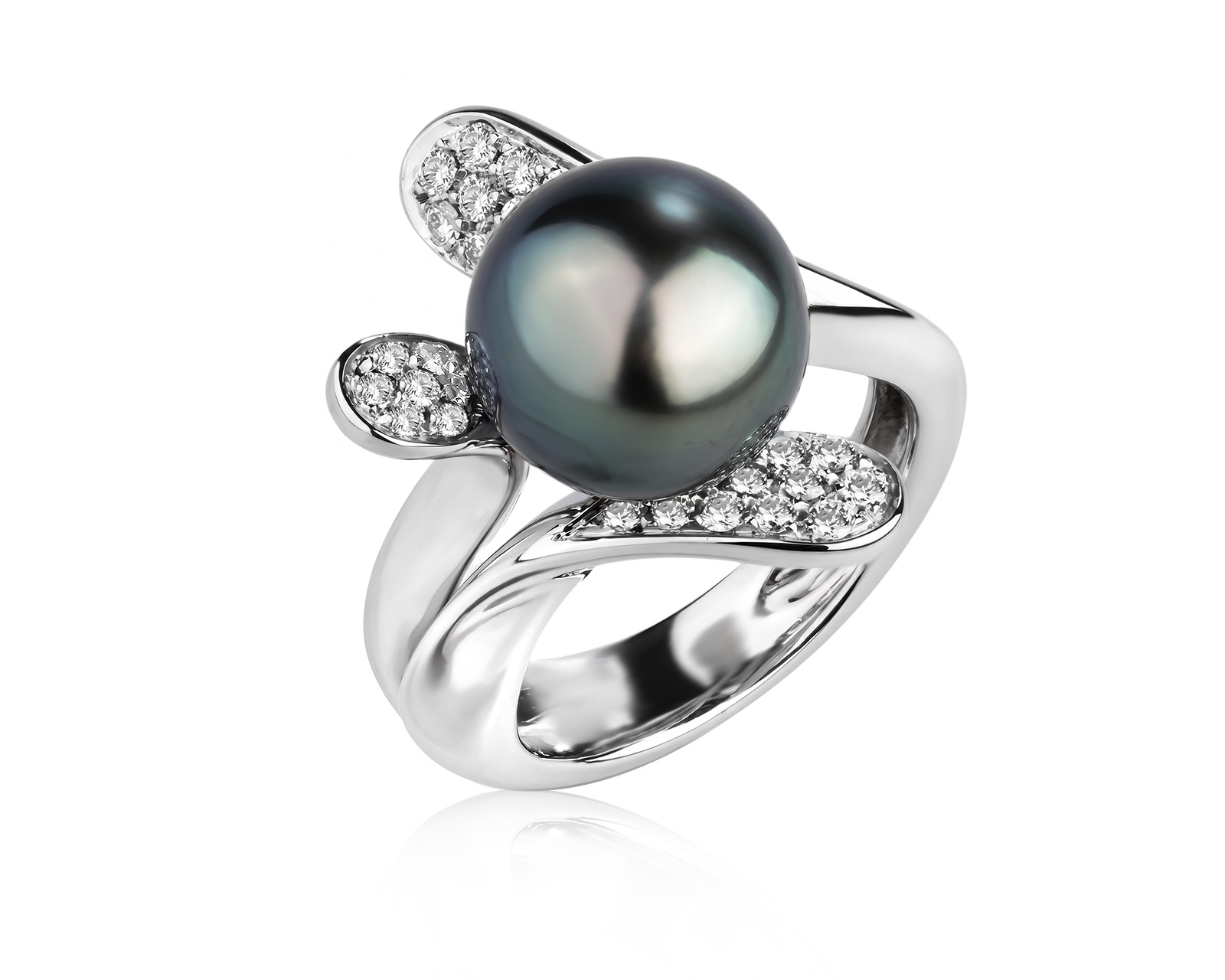 Оригинальное золотое кольцо с бриллиантами 0.57ct Schoeffel 280926/8