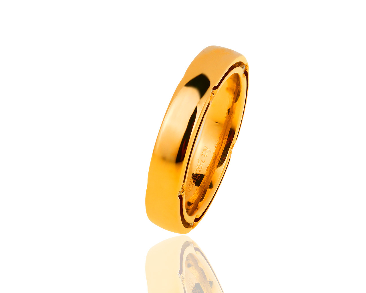Оригинальное золотое кольцо с бриллиантами 0,08ct Damiani D.Side