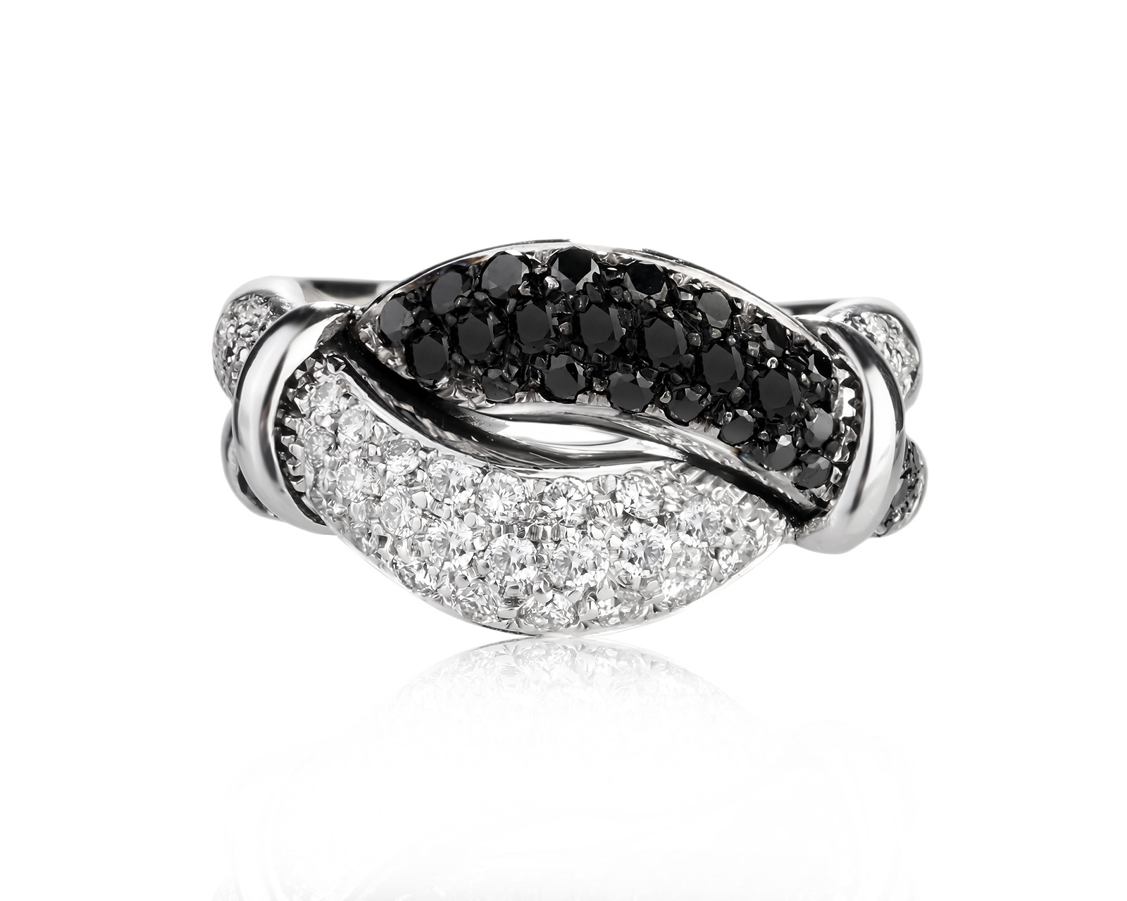 Оригинальное золотое кольцо с бриллиантами 0.60ct Leo Pizzo
