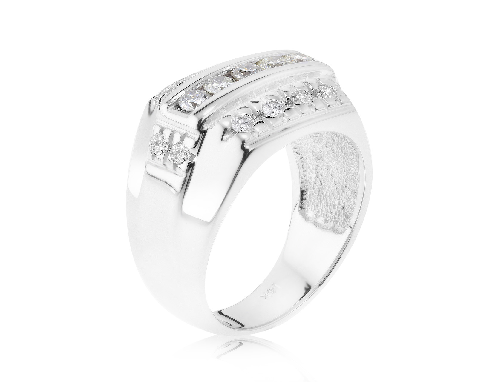 Солидное золотое кольцо с бриллиантами 1.08ct 270821/21