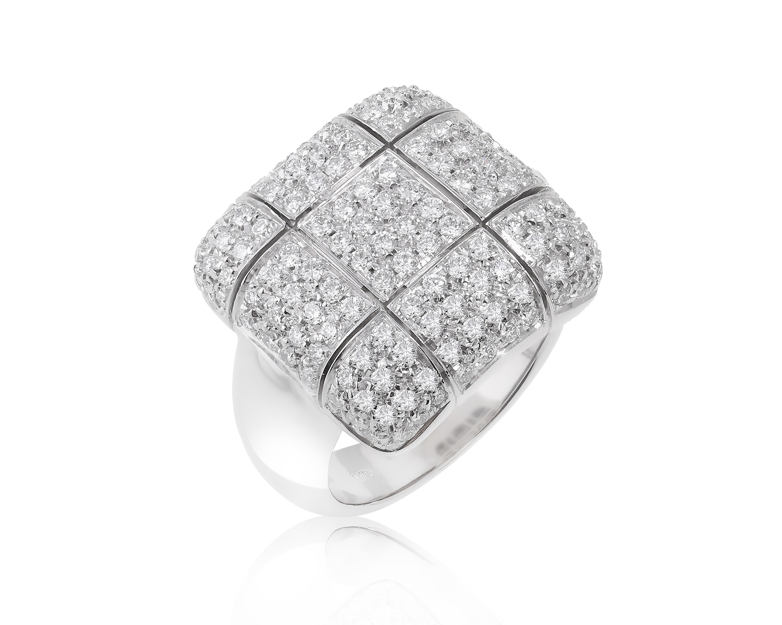 Золотое кольцо с бриллиантами 1.75ct