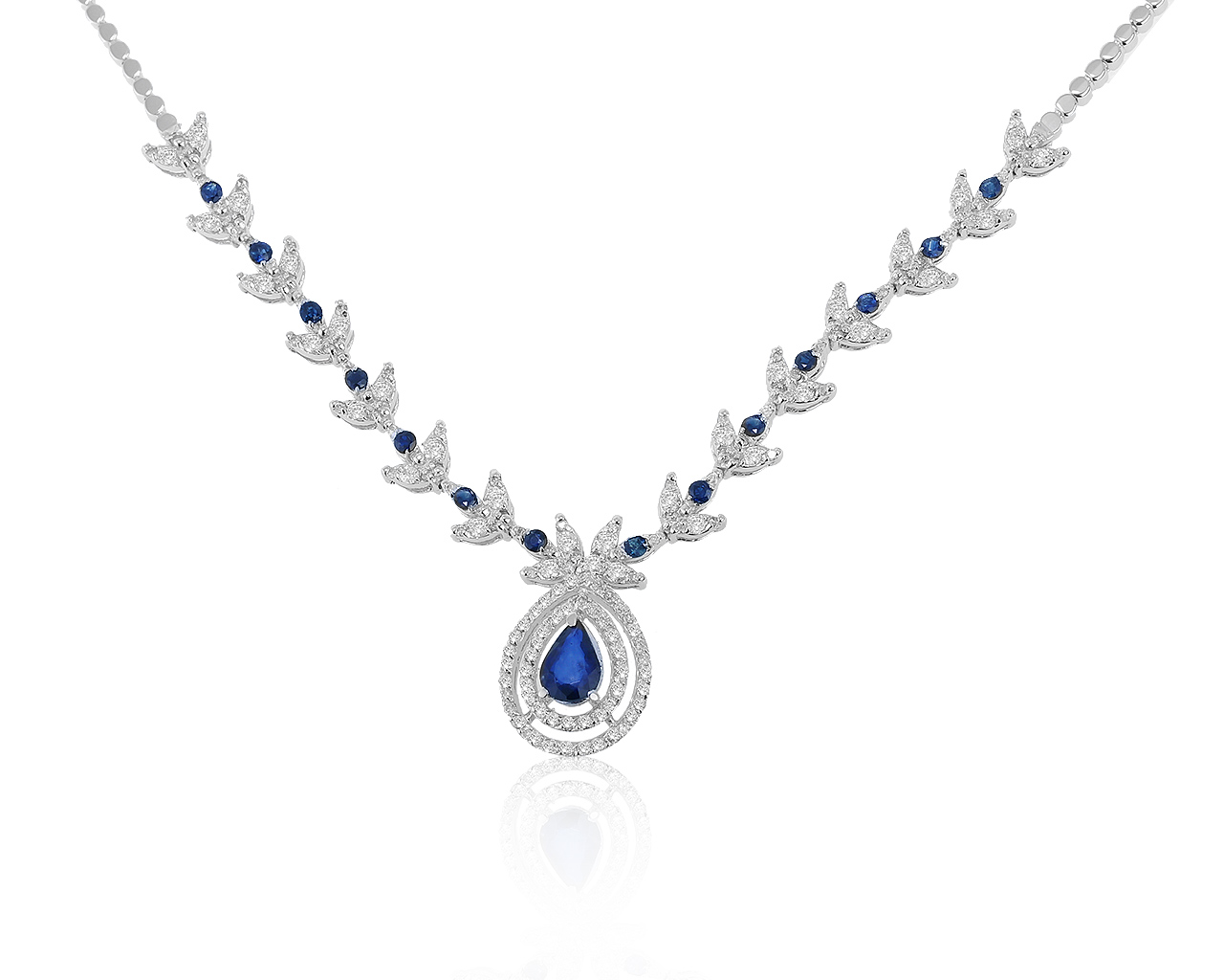 Притягательное золотое колье с бриллиантами 1.03ct 230421/9