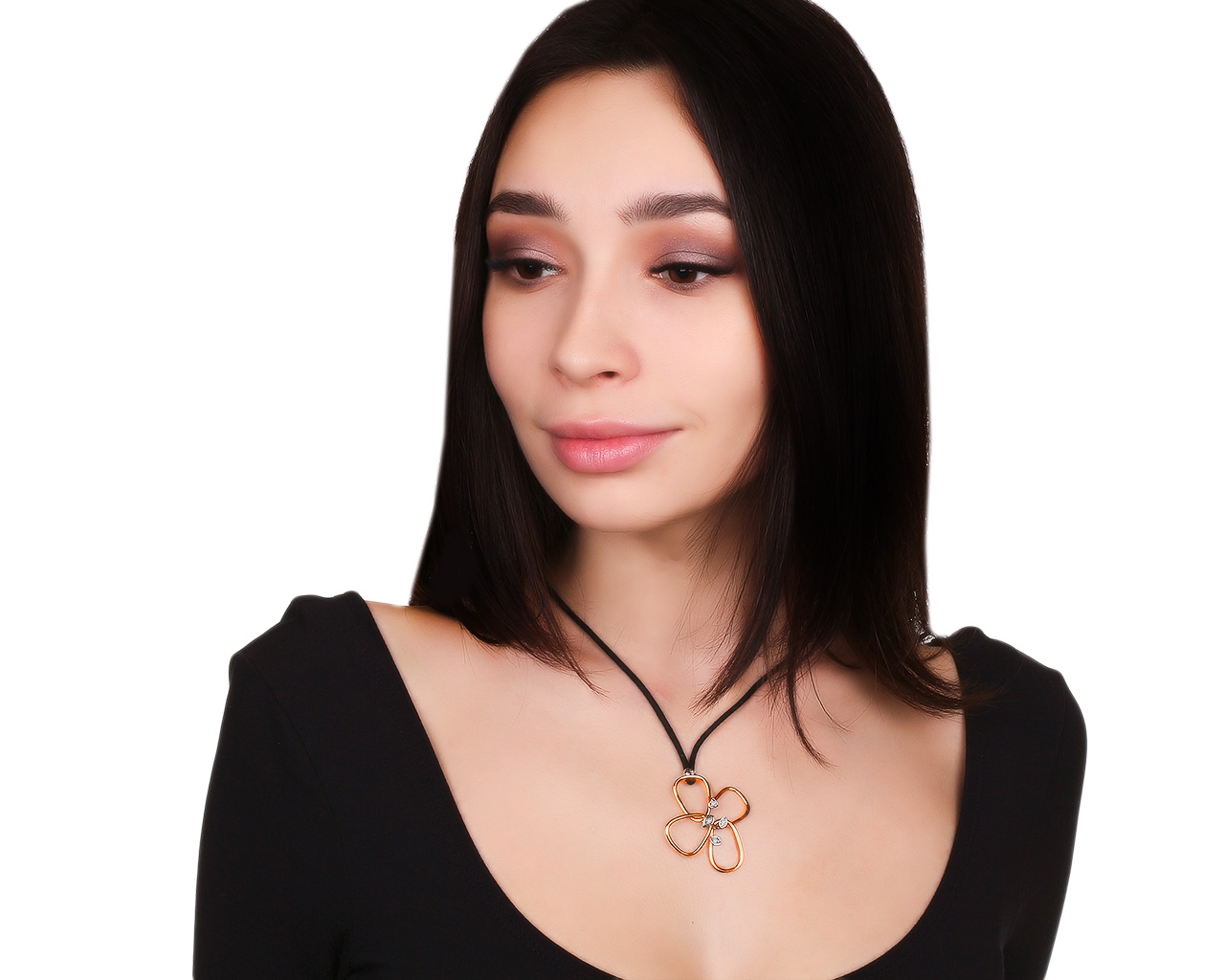 Оригинальный золотой кулон с бриллиантами 0.14ct Antonini