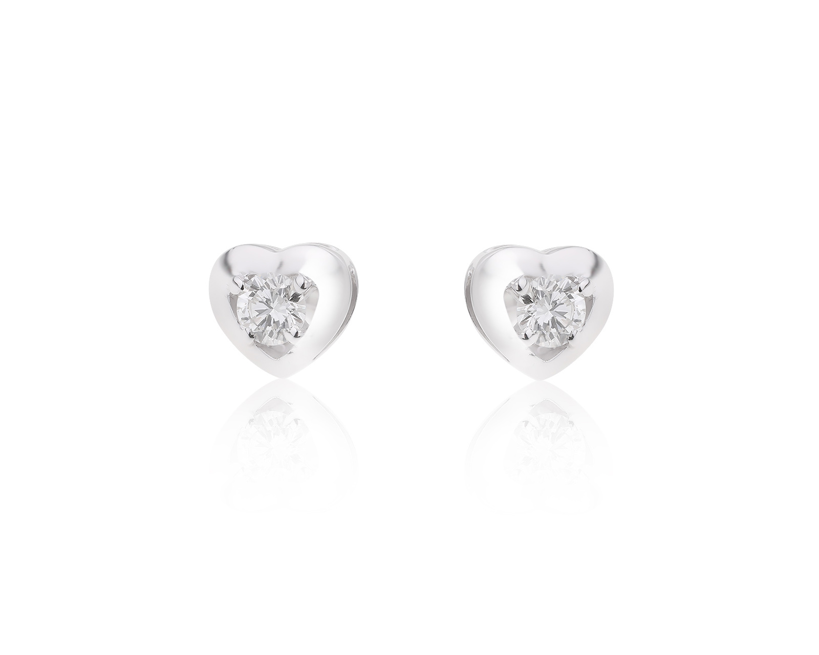 Золотые серьги с бриллиантами 0.48ct
