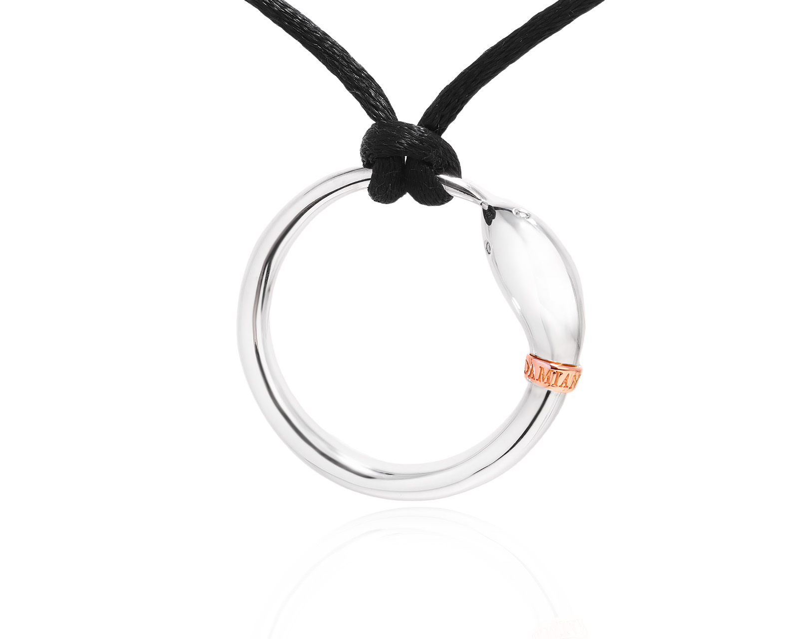 Оригинальный золотой кулон Damiani Infinito