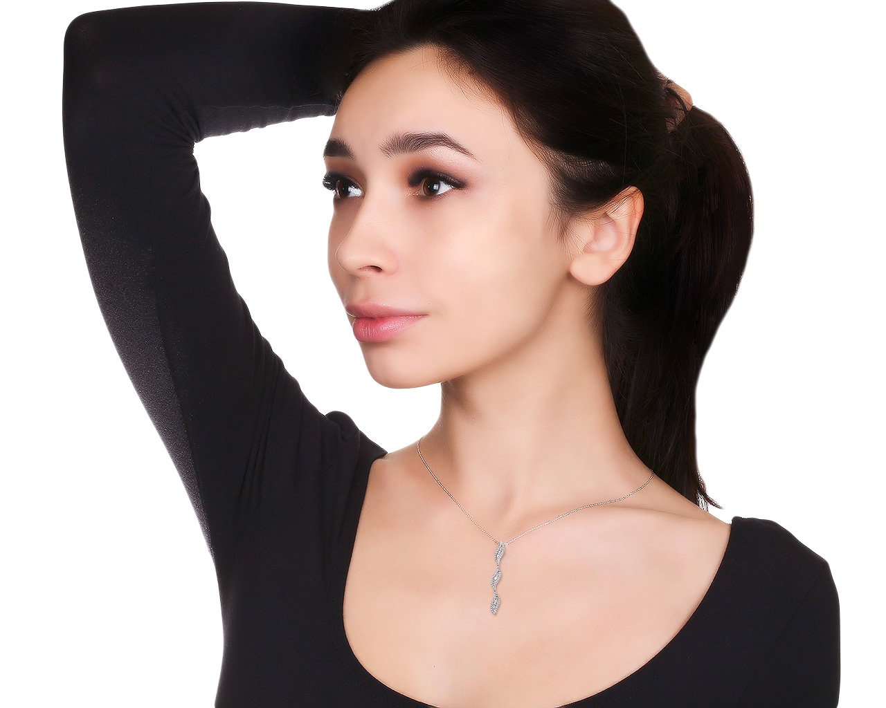 Превосходный золотой кулон с бриллиантами 0.63ct