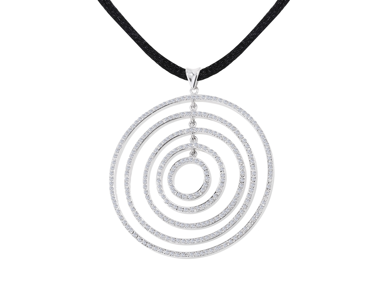 Восхитительный золотой кулон с бриллиантами 2.60ct 070622/17