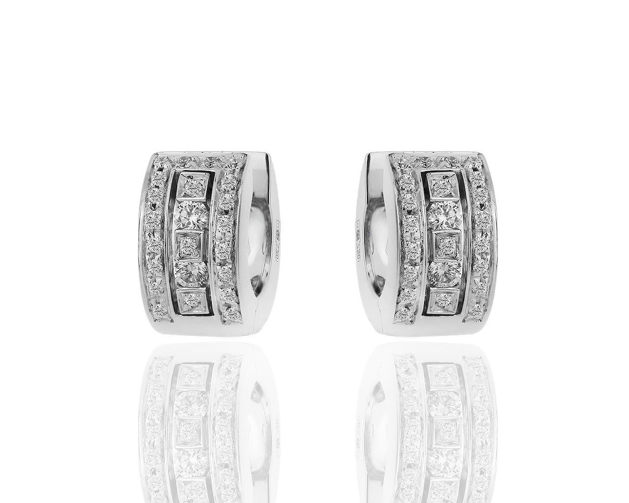 Прекрасные золотые серьги с бриллиантами 0.25ct Damiani 040319/6