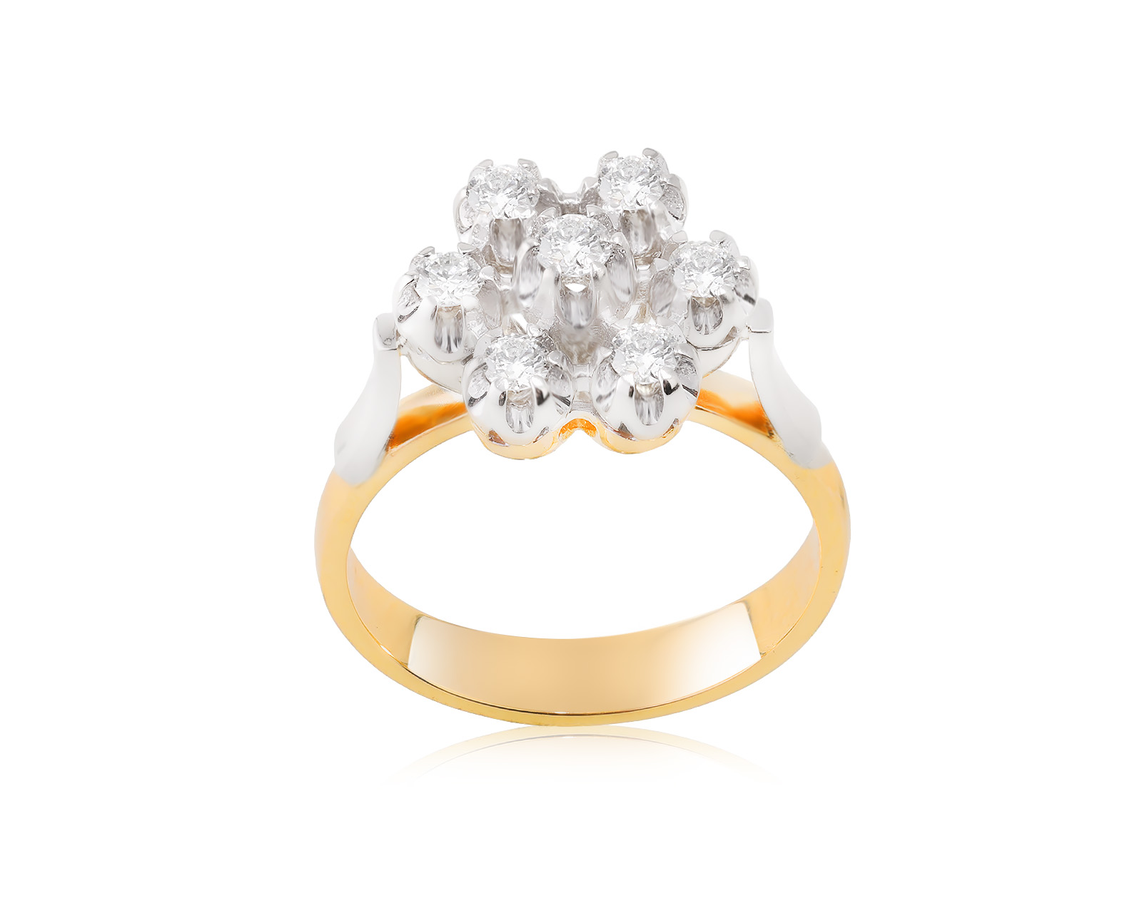 Золотое кольцо с бриллиантами 0.51ct 251223/5