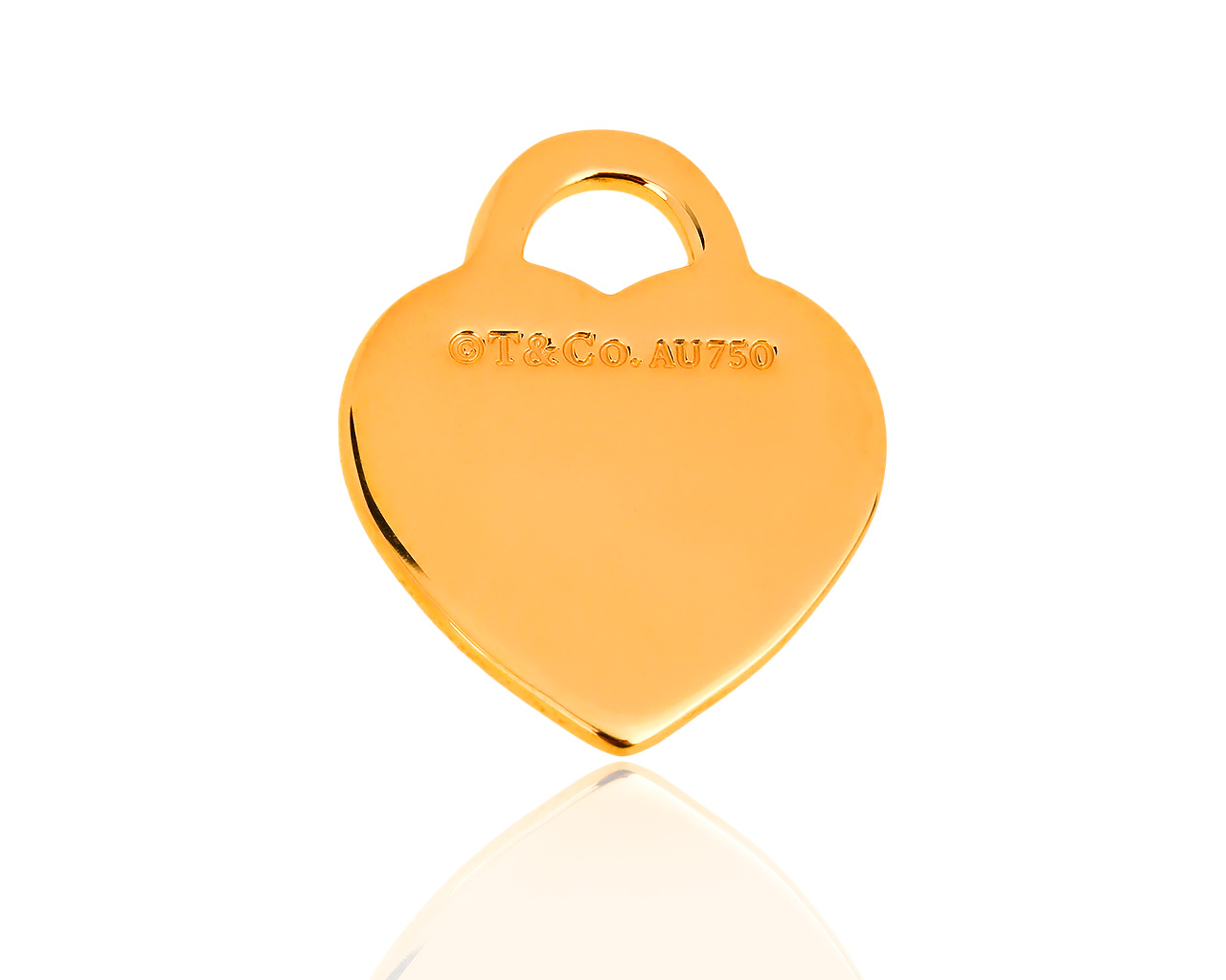 Оригинальный золотой кулон Return to Tiffany&Co Small