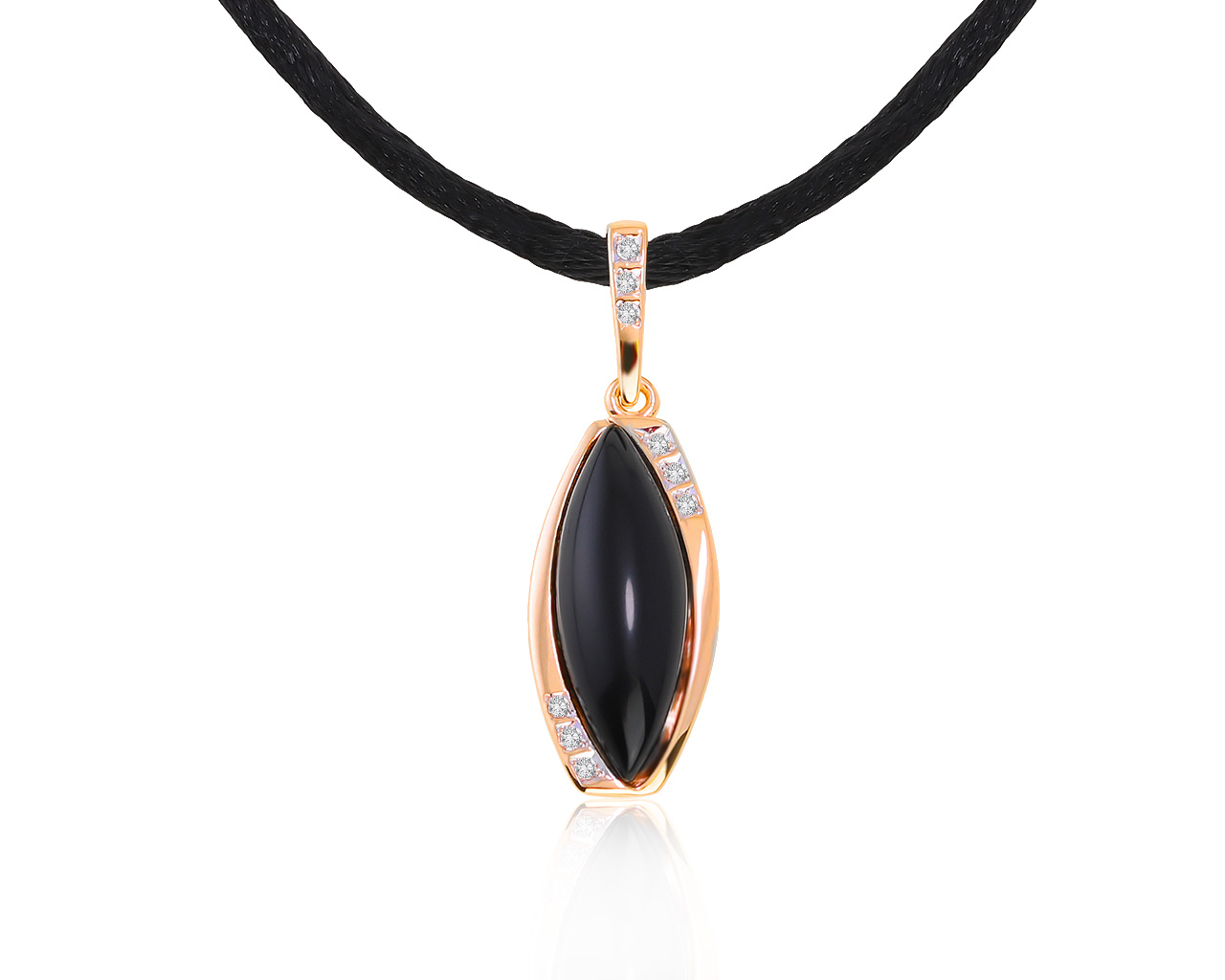 Изысканный золотой кулон с ониксом 3.12ct 060521/6