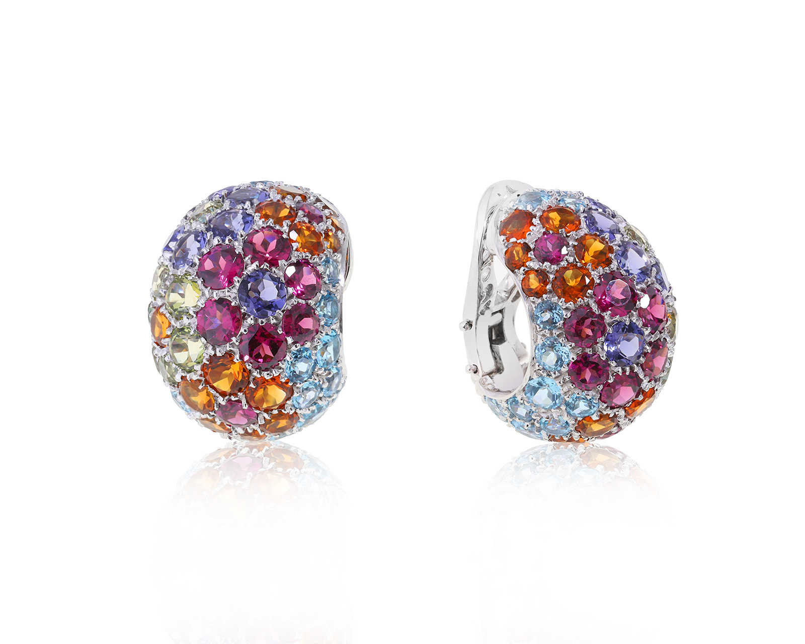 Оригинальные золотые серьги Pasquale Bruni Multistone Cocktail 260922/20