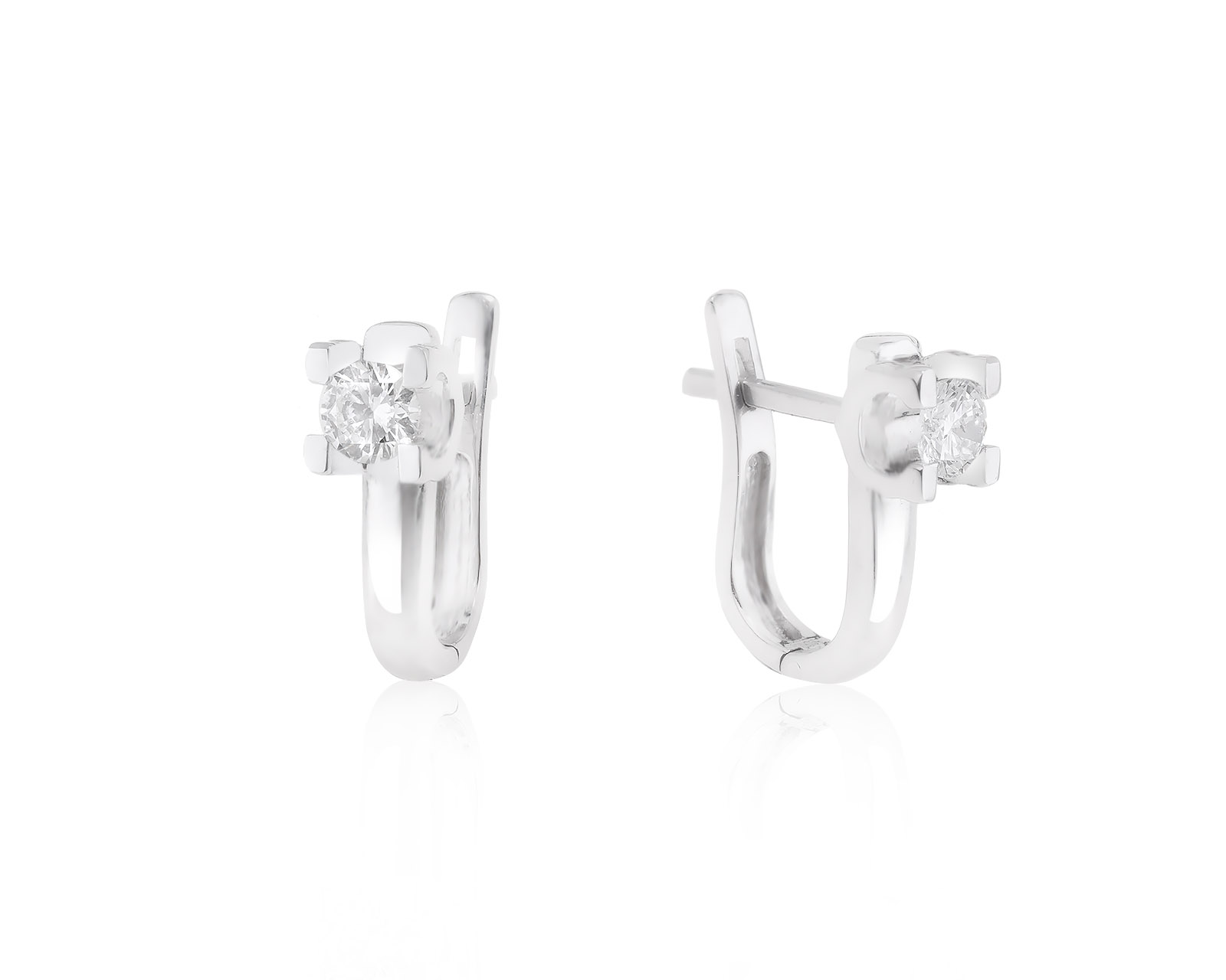 Модные золотые серьги с бриллиантами 0.56ct 171122/4