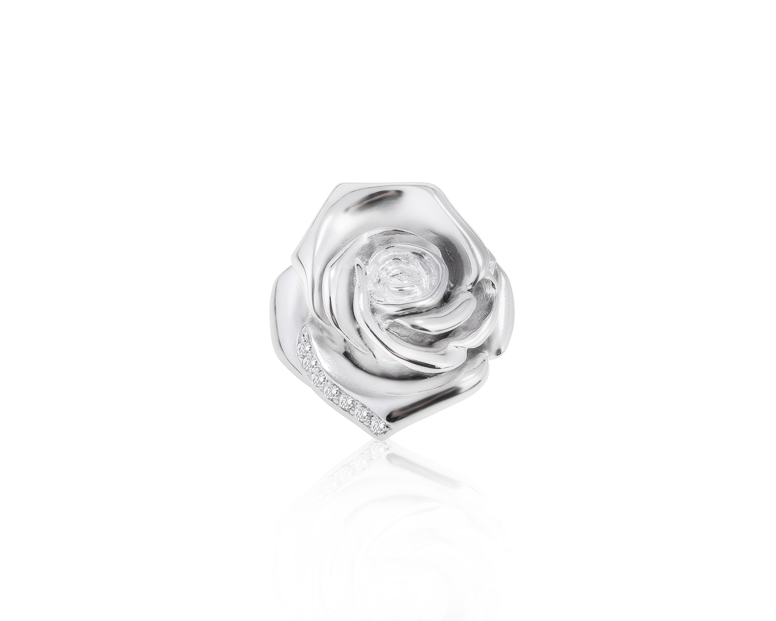 Нарядная золотая брошь с бриллиантами 0.17ct 130222/7 Нарядная золотая брошь с бриллиантами 0.17ct 130222/7
