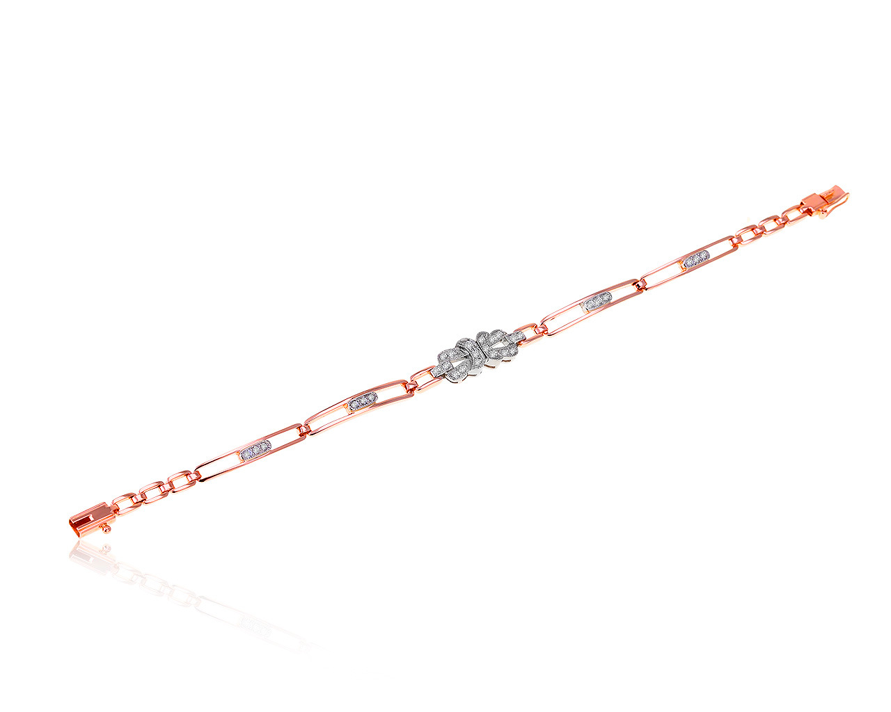 Безупречный золотой браслет с бриллиантами 0.40ct 271220/4