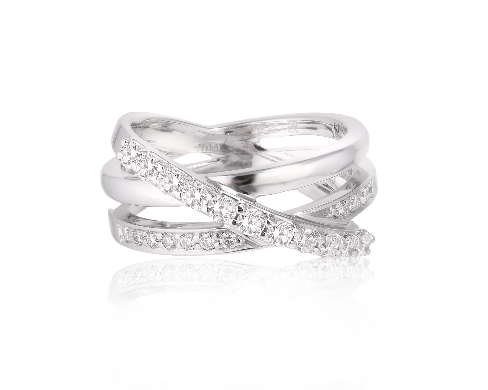 Золотое кольцо с бриллиантами 0.44ct