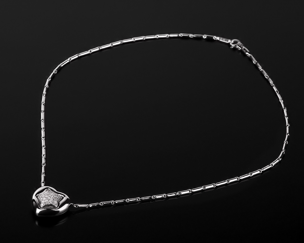 Золотая подвеска-сердце с бриллиантами 0.50ct Chimento