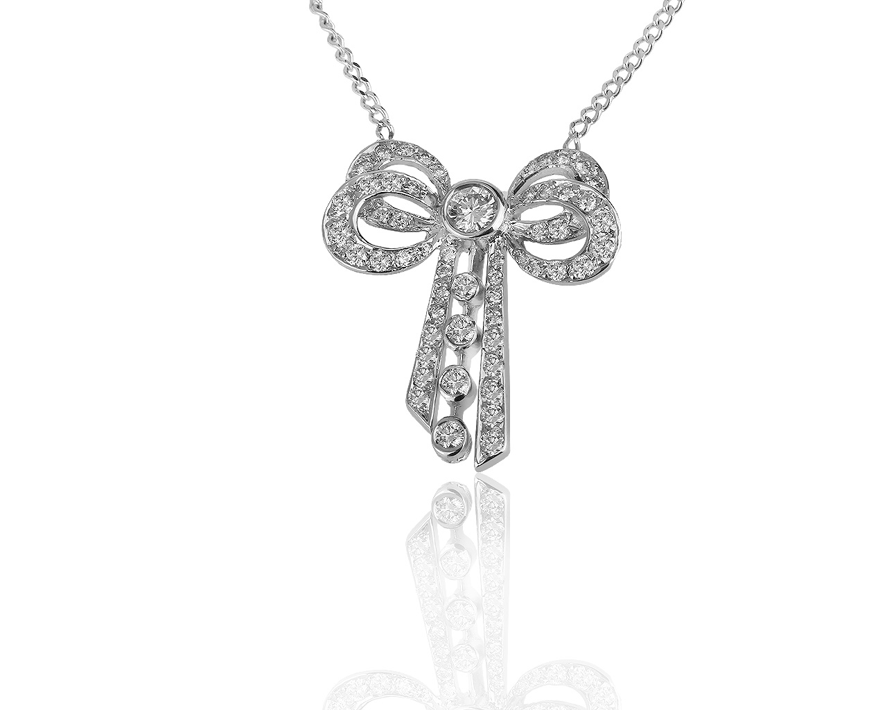 Притягательный золотой кулон с бриллиантами 0.85ct 190919/1