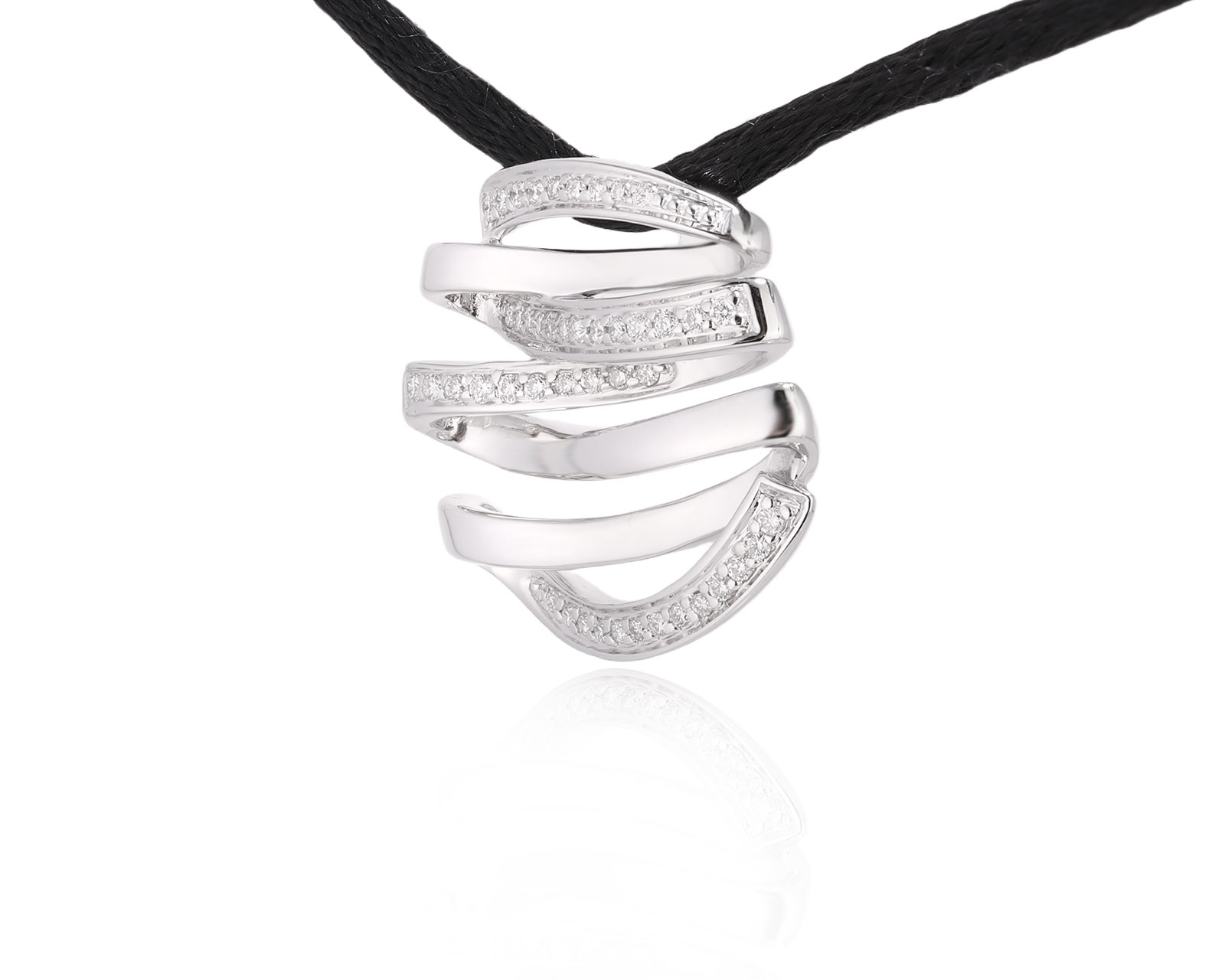 Золотой кулон с бриллиантами 0.22ct