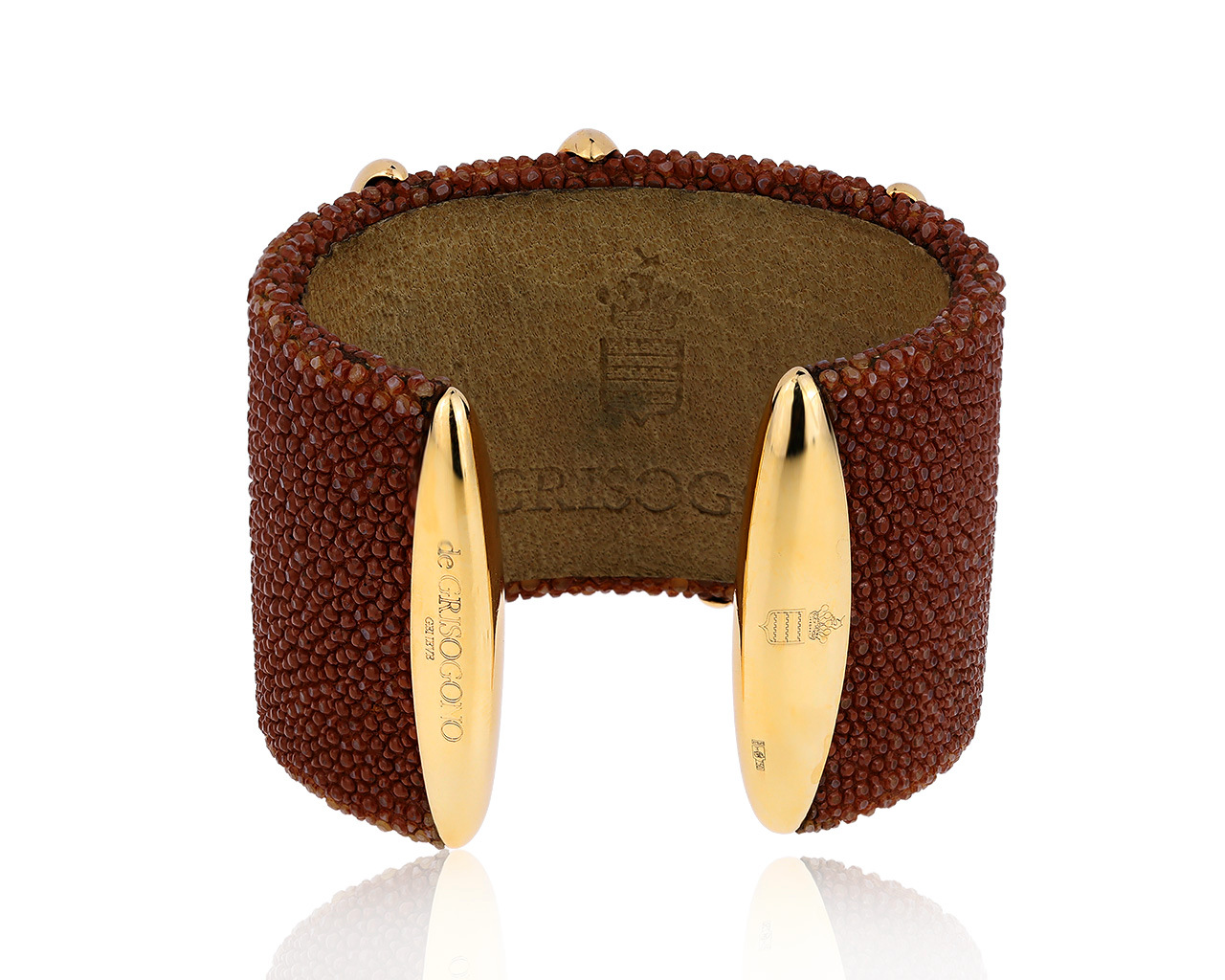 Оригинальный золотой браслет De Grisogono Galushat