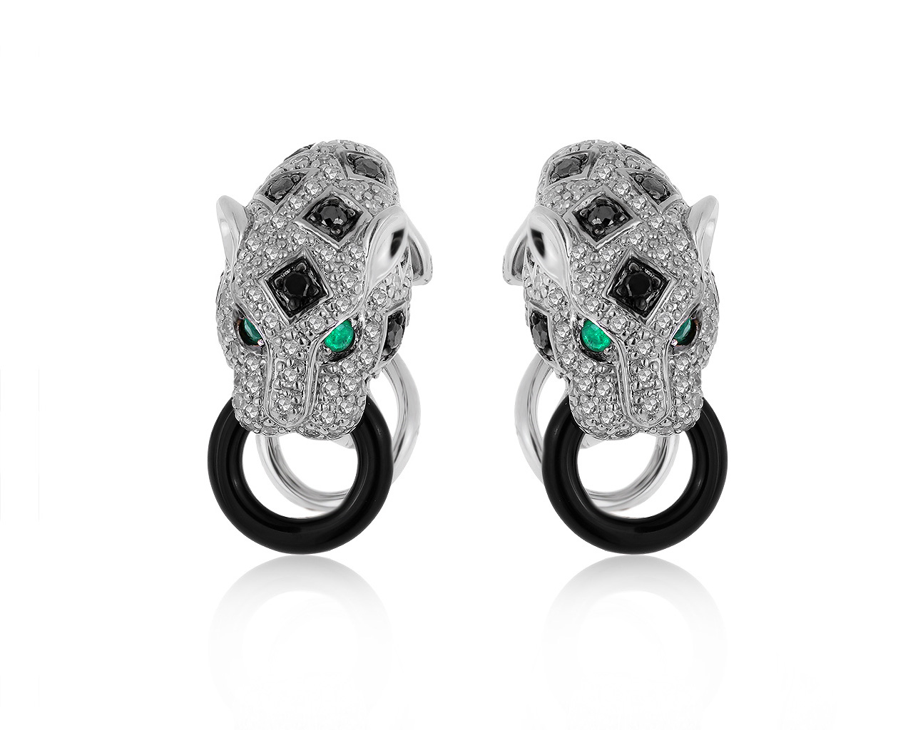 Модные золотые серьги с бриллиантами 1.17ct 130220/12