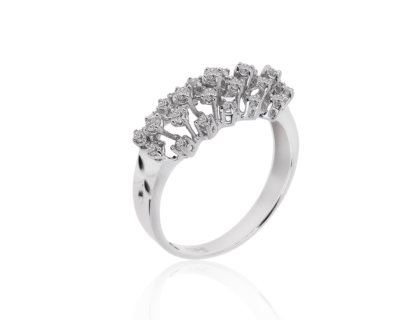Потрясающее золотое кольцо с бриллиантами 0.43ct 270220/11