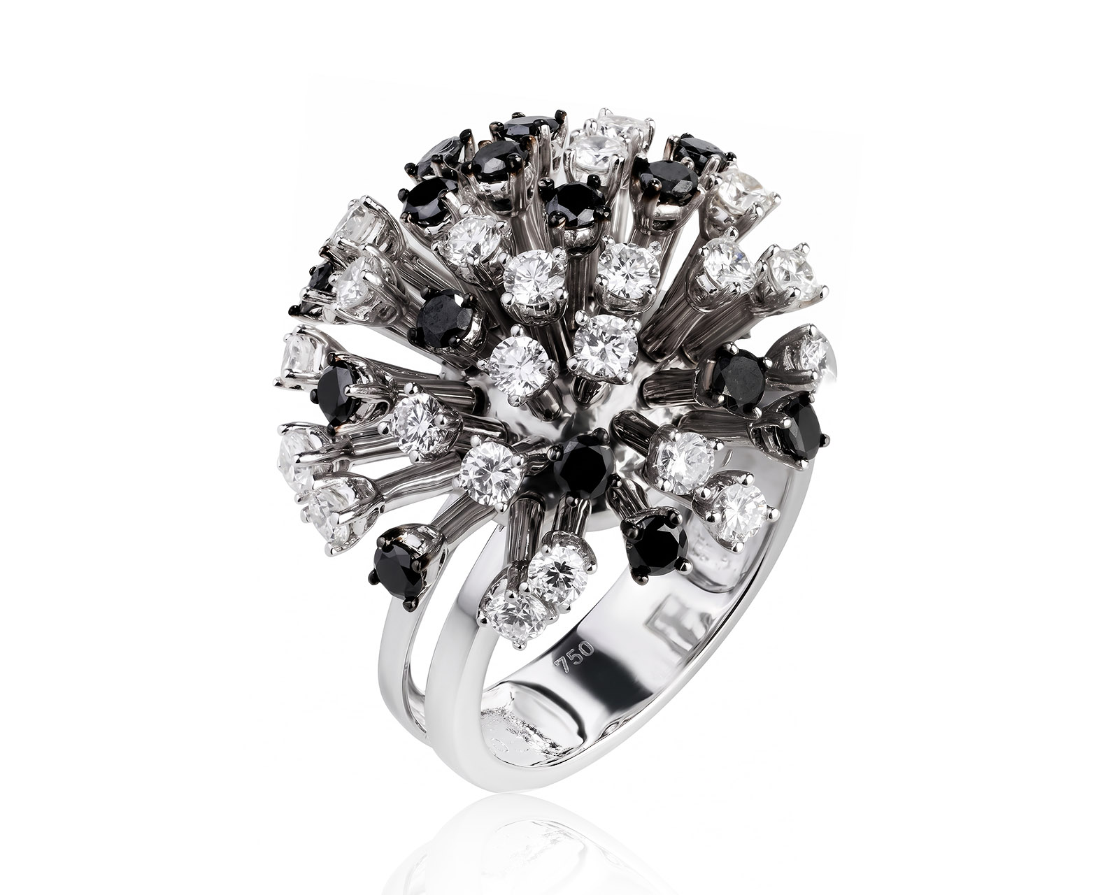 Золотое кольцо с бриллиантами 2.10ct 070726/1