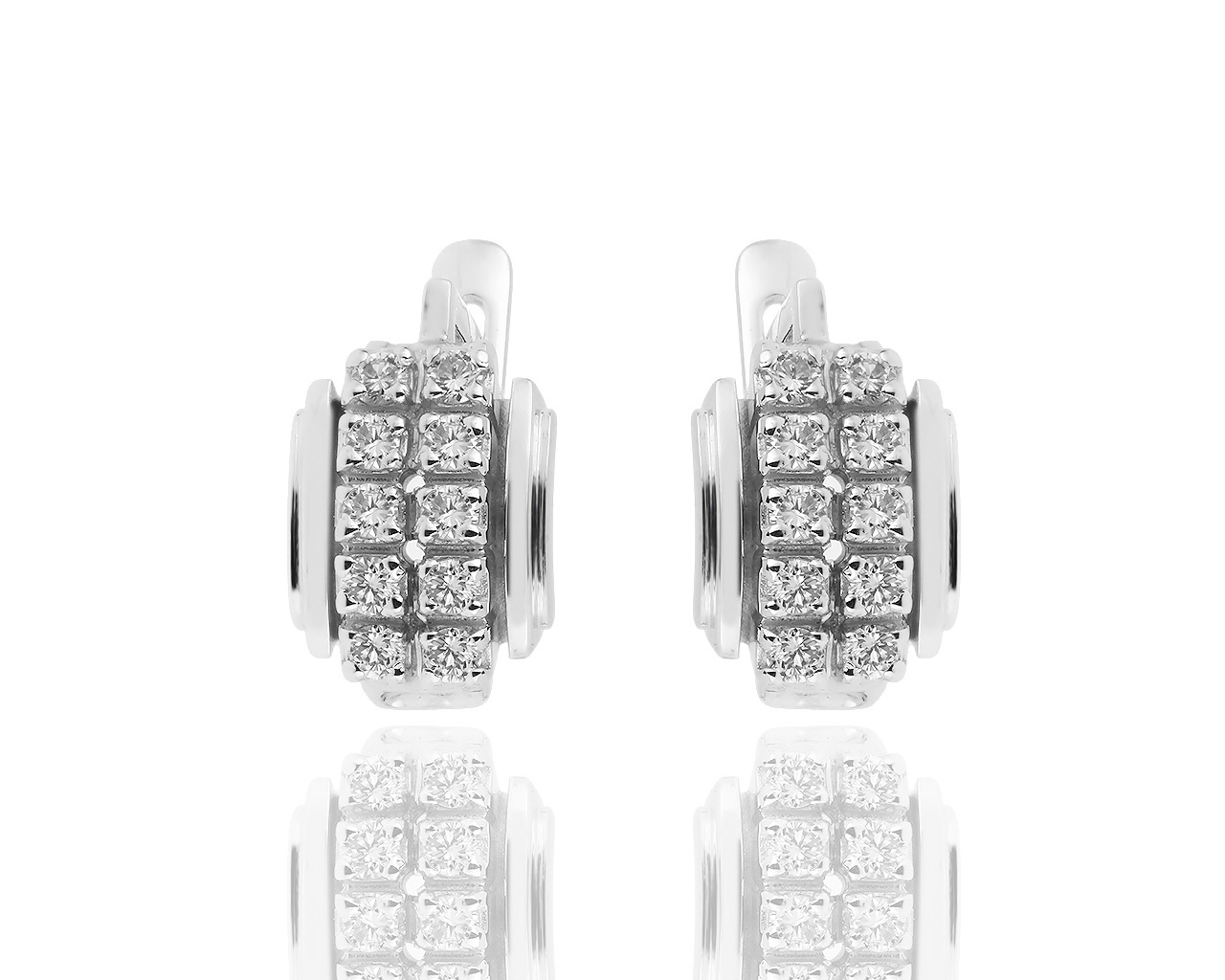 Золотые серьги с бриллиантами 0.60ct 170319/4