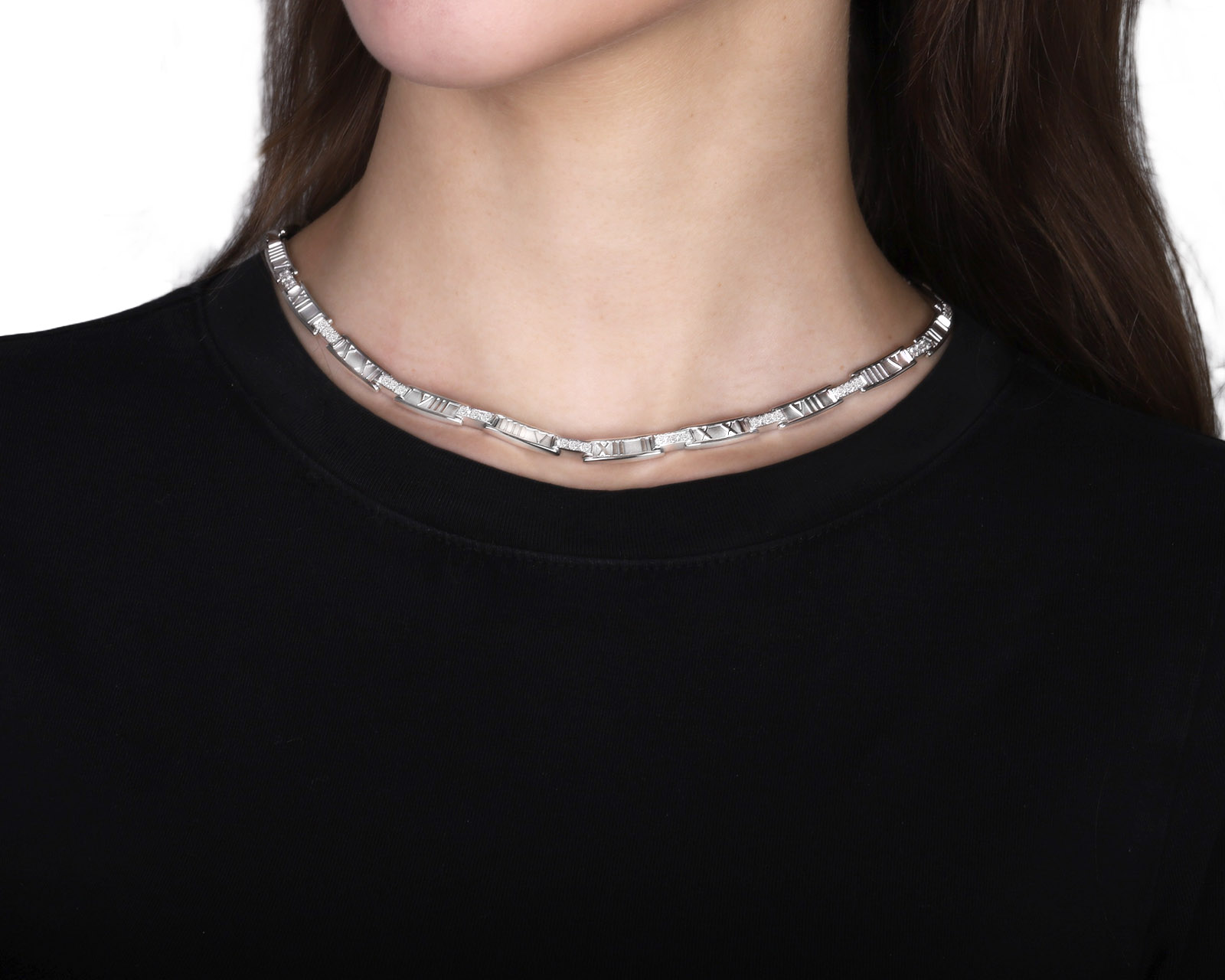 Оригинальное золотое колье с бриллиантами 1.60ct Tiffany&Co Atlas