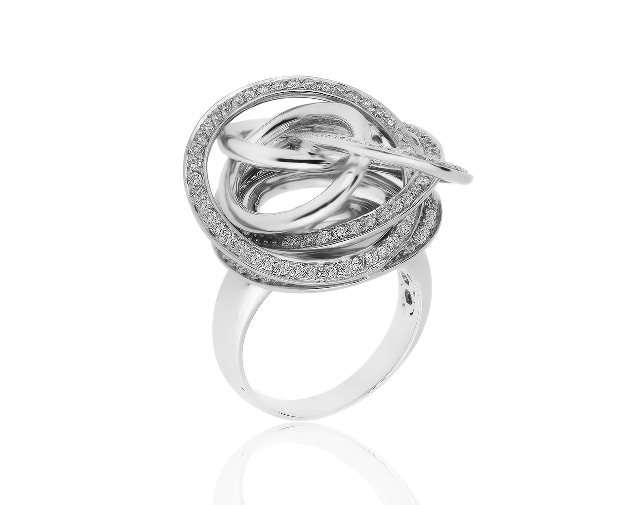 Нарядное золотое кольцо с бриллиантами 1.63ct 230519/6