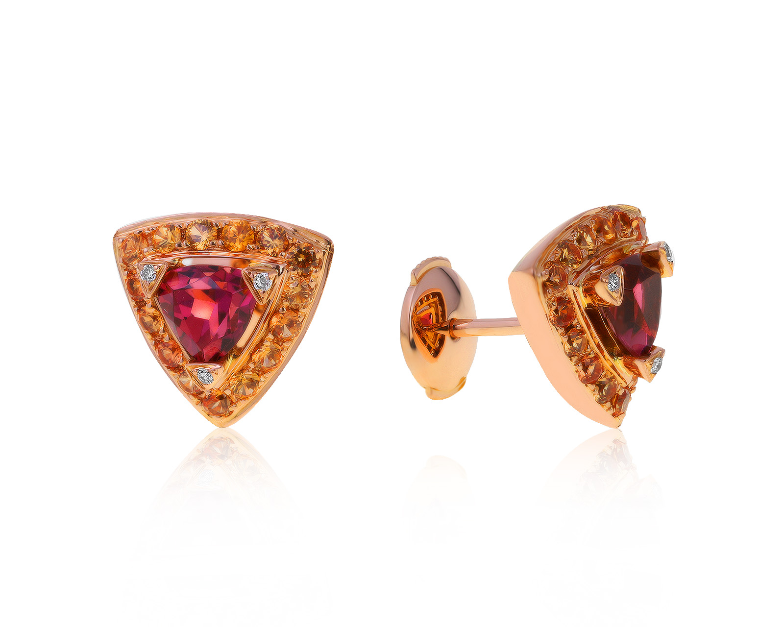 Оригинальные золотые серьги с турмалинами 1.05ct Mauboussin Dream And Love 190721/1