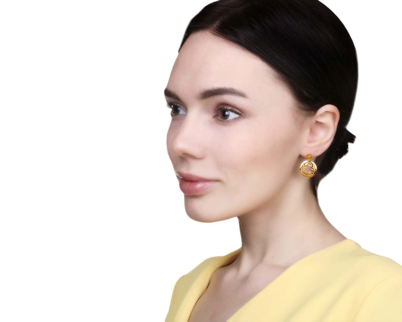 Оригинальные золотые серьги Carrera y Carrera