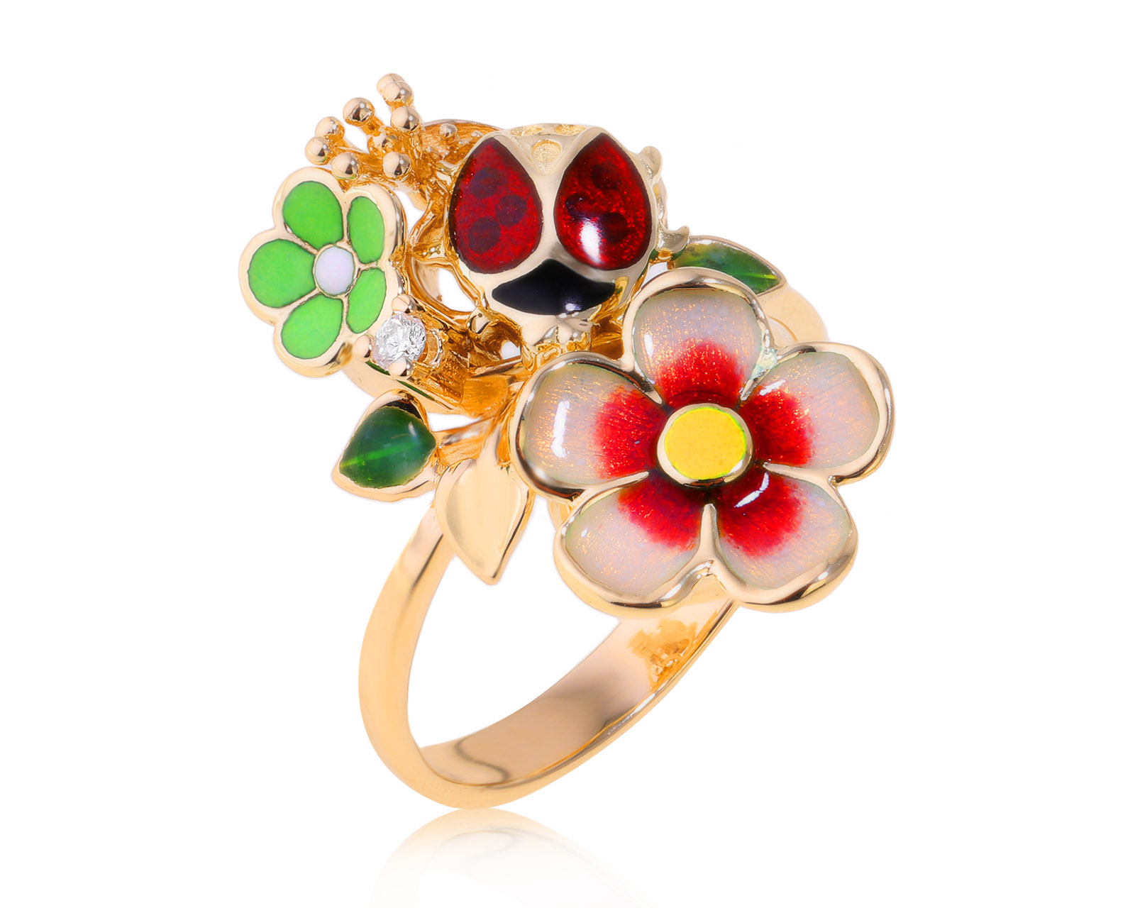 Оригинальное золотое кольцо Roberto Bravo Noahs Ark 161024/6