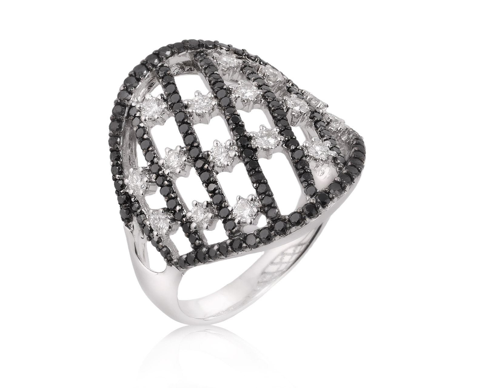 Золотое кольцо с бриллиантами 1.28ct 201025/4