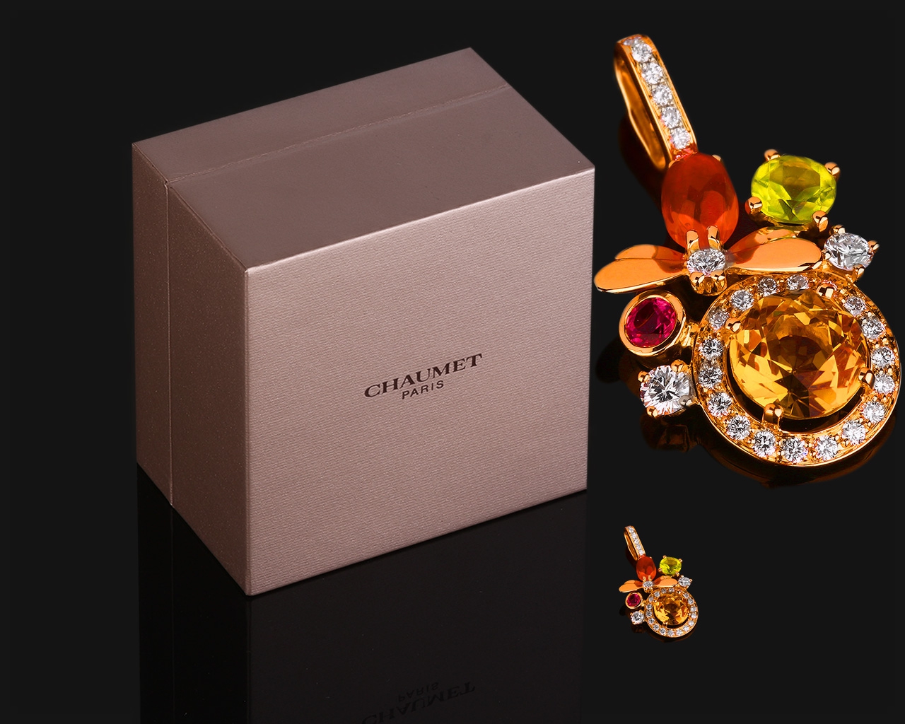 Фантастический золотой кулон Chaumet Attrape-moi