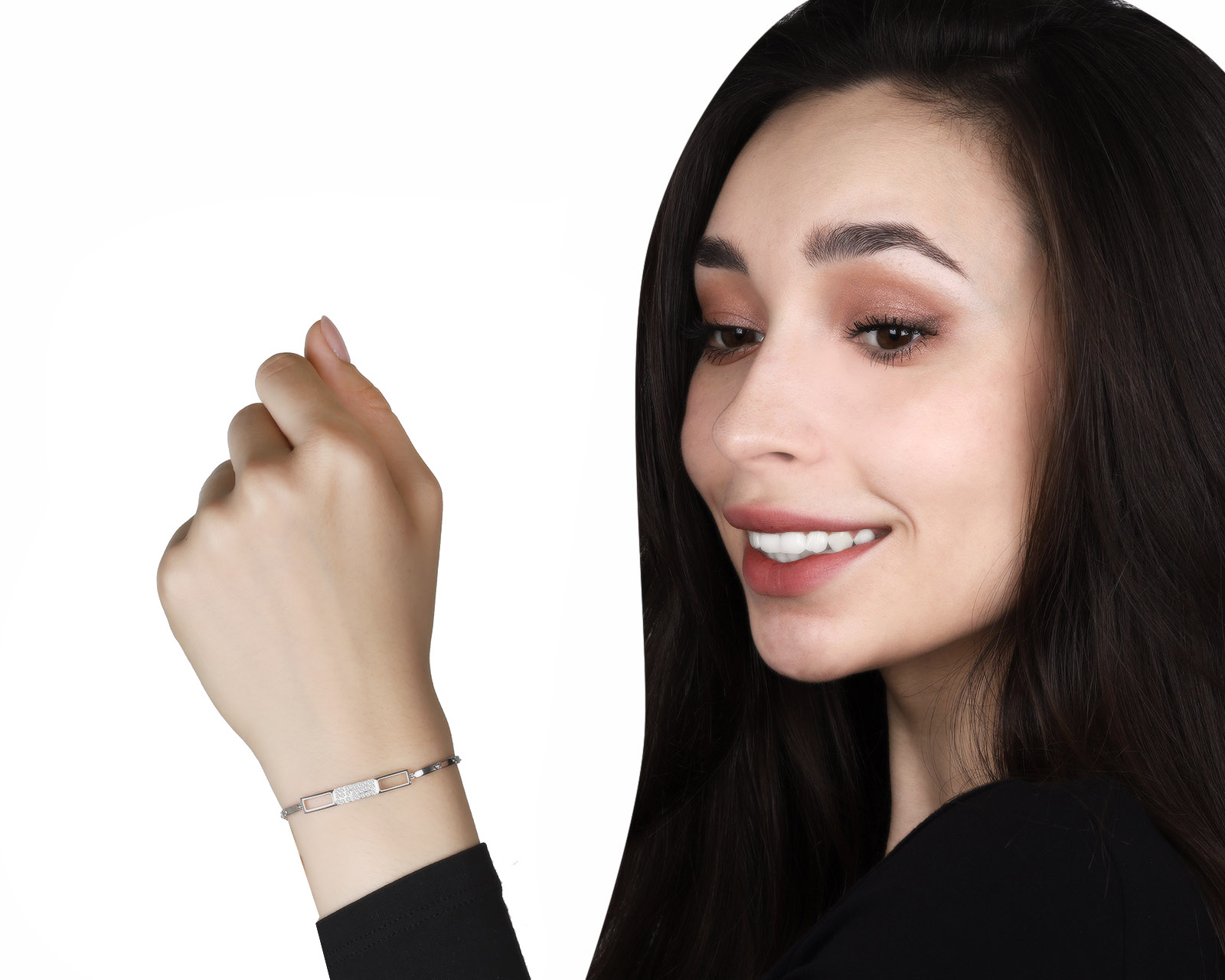 Золотой браслет с бриллиантами 0.25ct