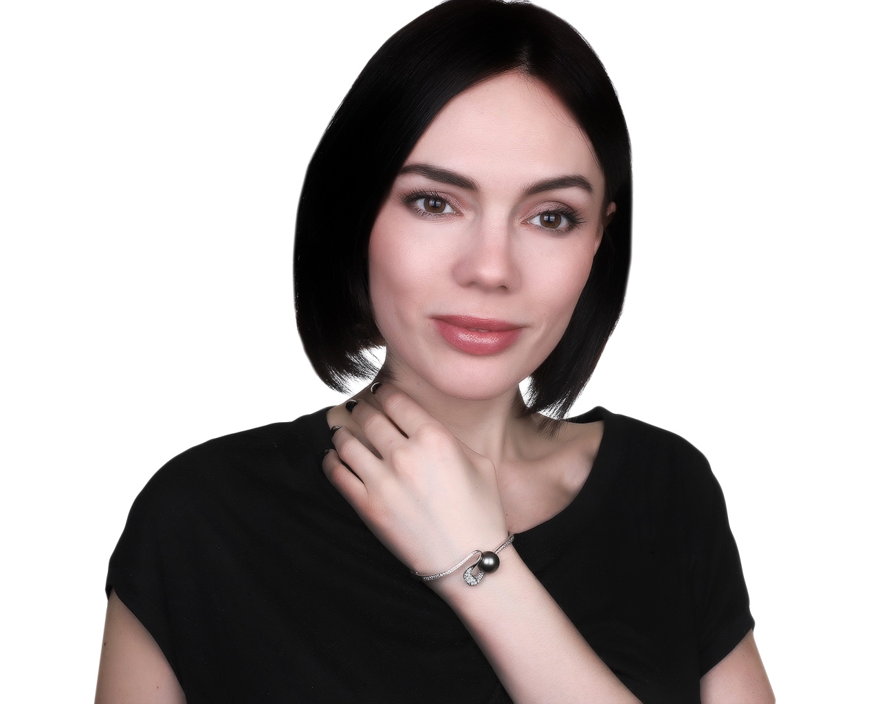 Завораживающий золотой браслет с жемчугом 13 мм