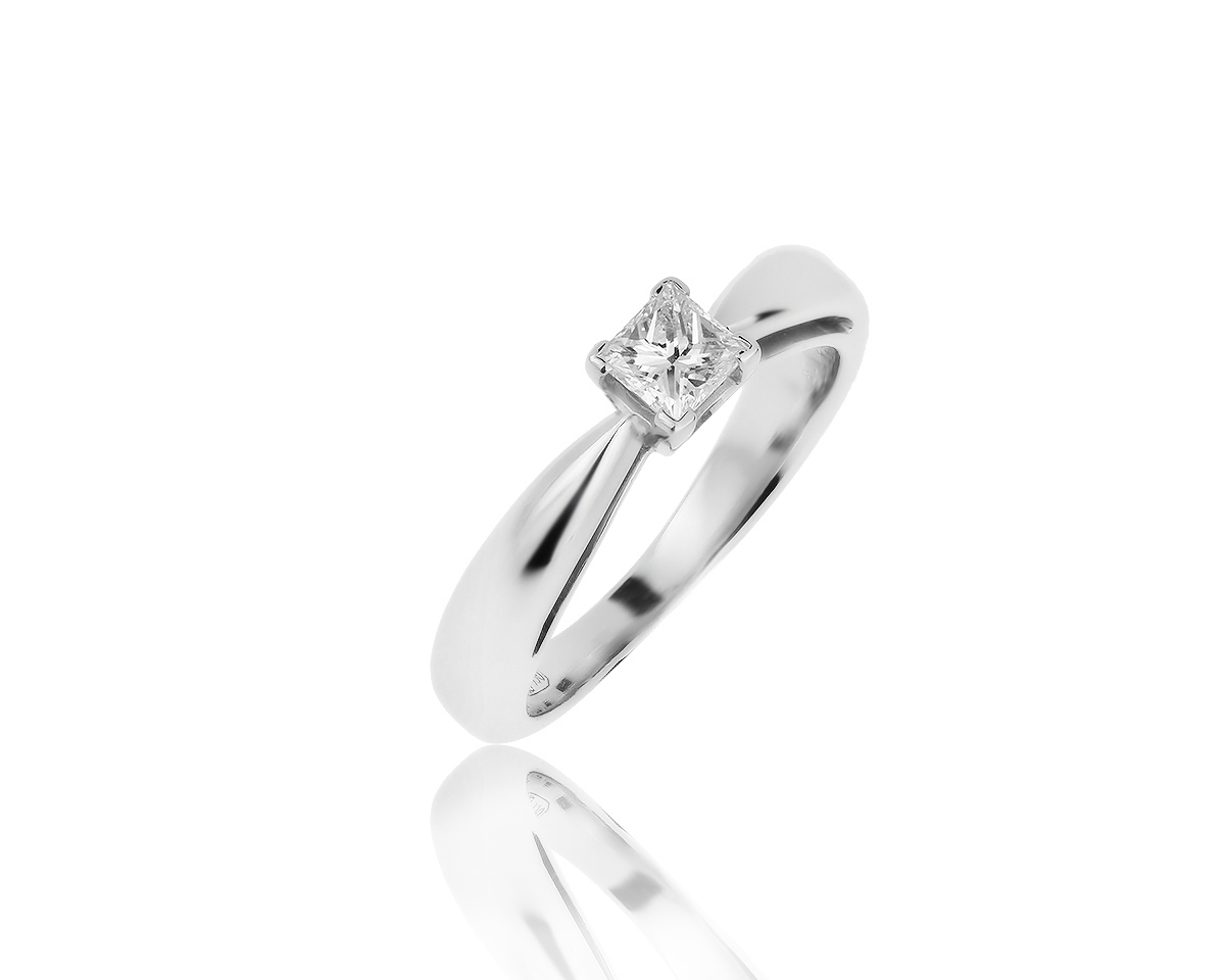 Платиновое кольцо с бриллиантом 0.30ct Van Cleef and Arpels 240719/31