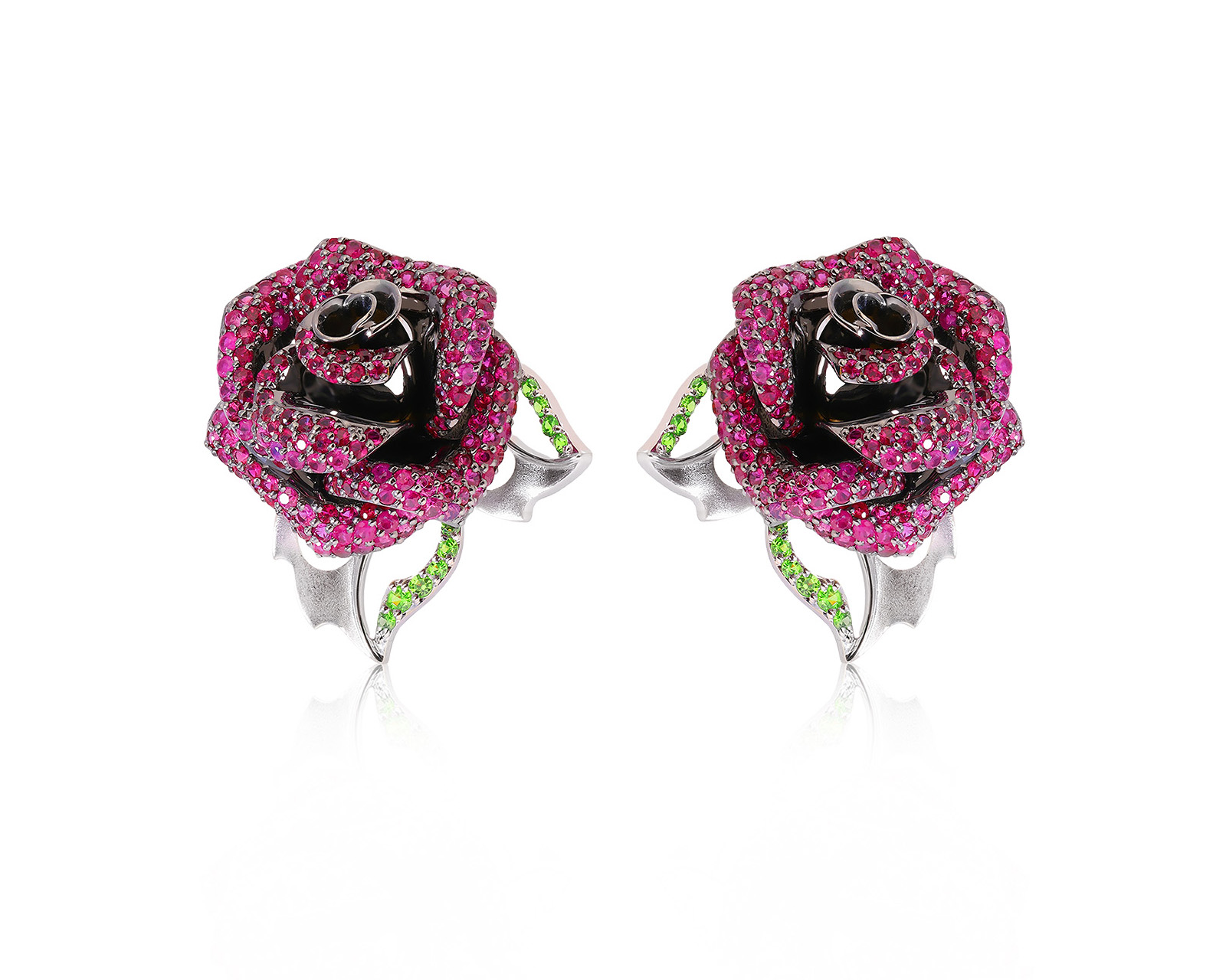 Оригинальные золотые серьги с рубинами 2.65ct Master Exclusive Jewellery 271025/4