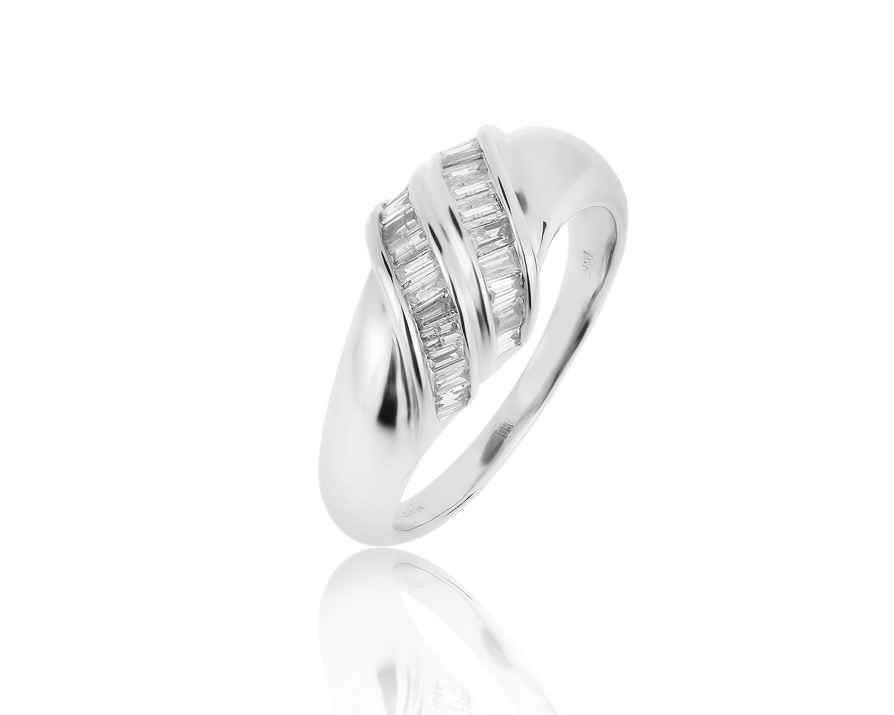 Восхитительное золотое кольцо с бриллиантами 0.50ct 100819/1