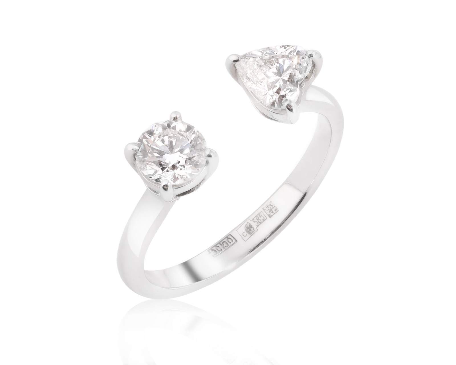 Оригинальное золотое кольцо с бриллиантами 1.01ct Constantin Artmayer 050326/КМ326