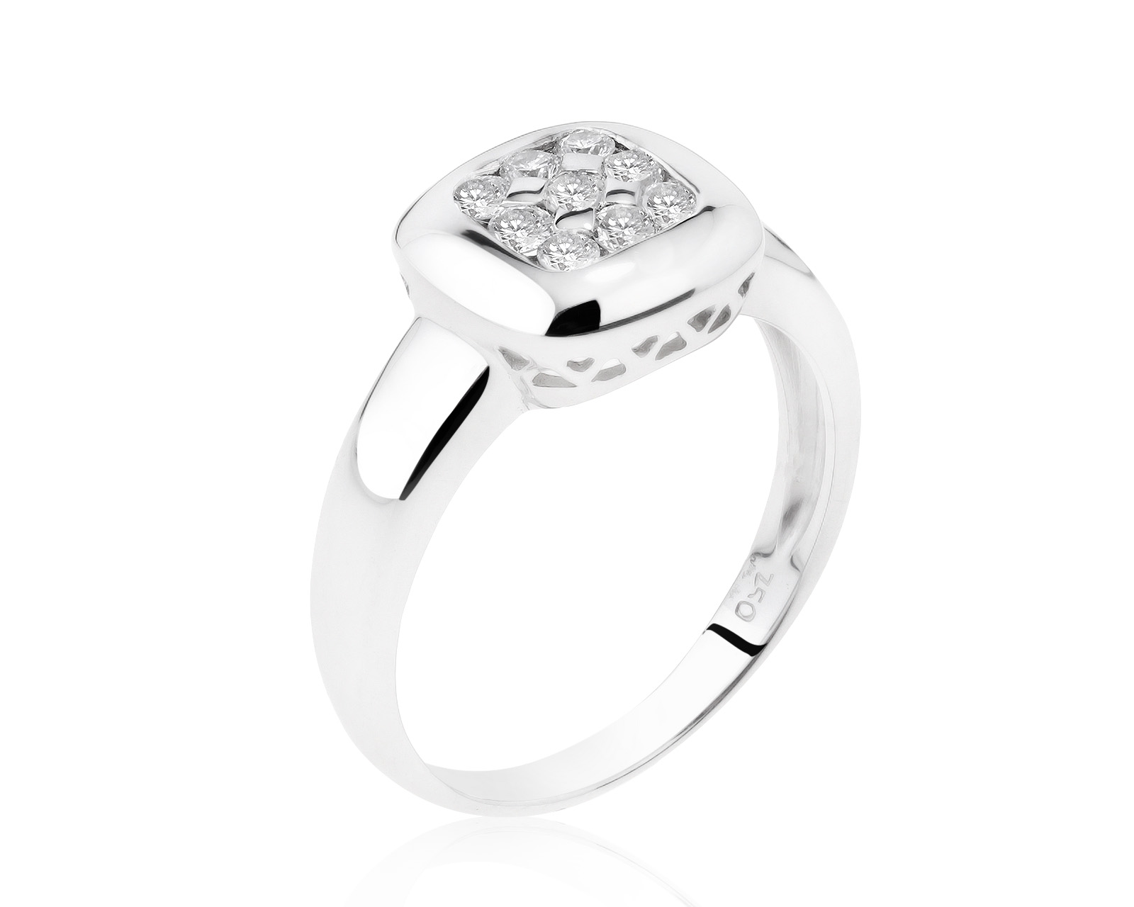 Престижное золотое кольцо с бриллиантами 0.25ct 041021/12 Престижное золотое кольцо с бриллиантами 0.25ct 041021/12