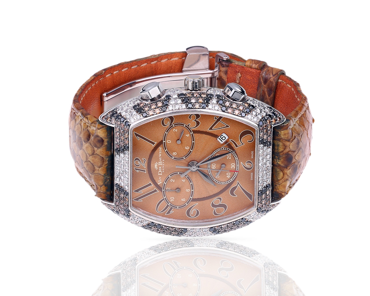 Наручные часы с бриллиантами 5.50ct Van Der Bauwede Magnum 180418/4