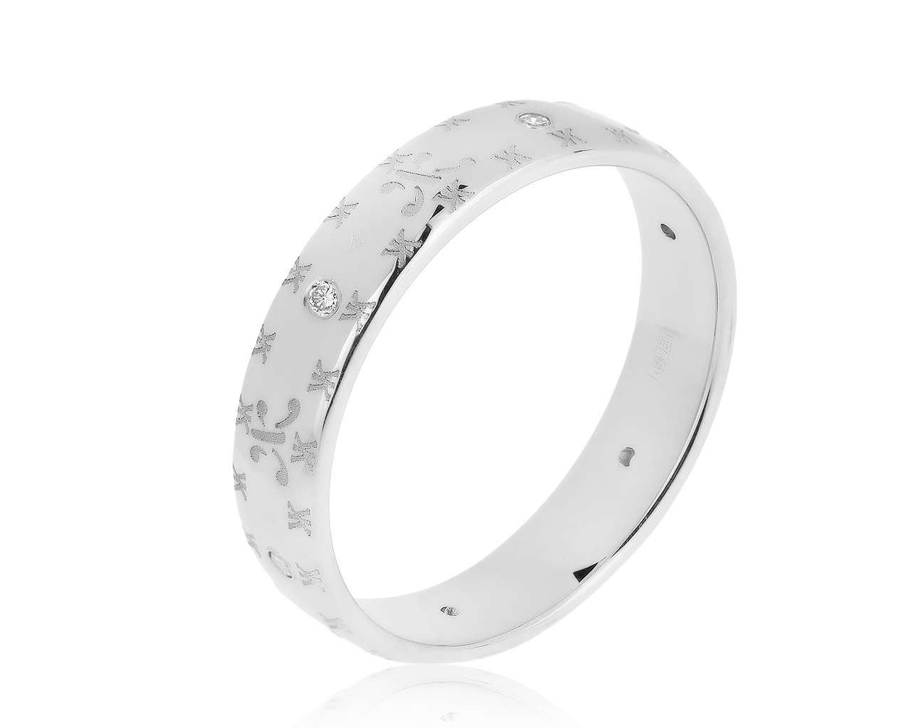 Оригинальное золотое кольцо с бриллиантами 0.20ct Korloff 160920/5