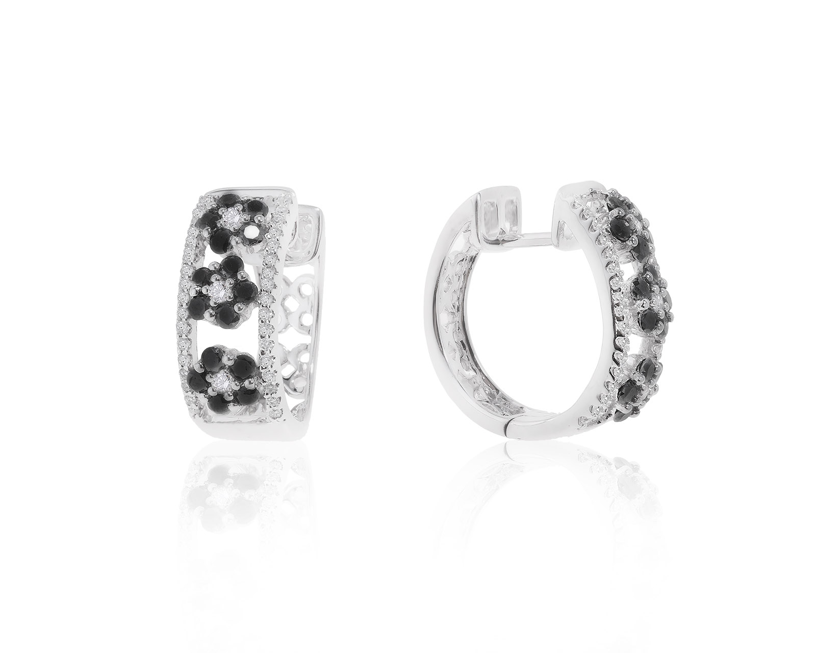 Эстетичные золотые серьги с бриллиантами 0.86ct 260722/2