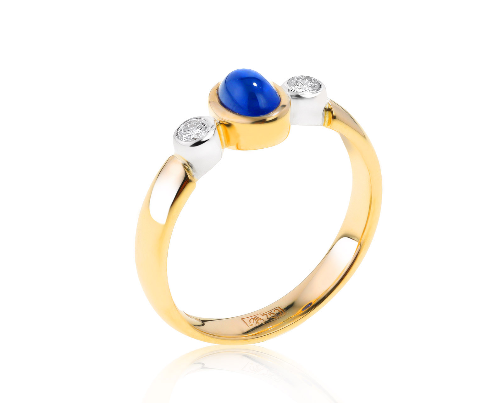 Оригинальное золотое кольцо с сапфиром 0.62ct Damiani 181121/2