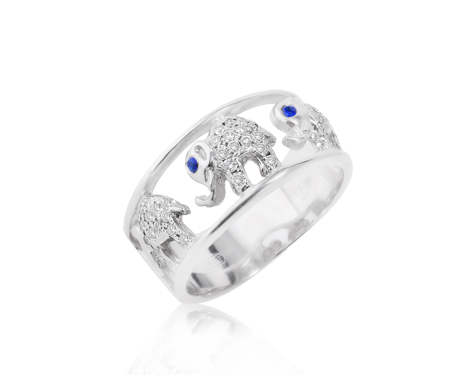 Прелестное золотое кольцо с бриллиантами 0.27ct 220622/18