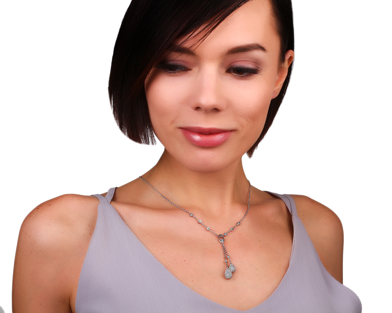 Роскошное золотое колье с бриллиантами 3.09ct