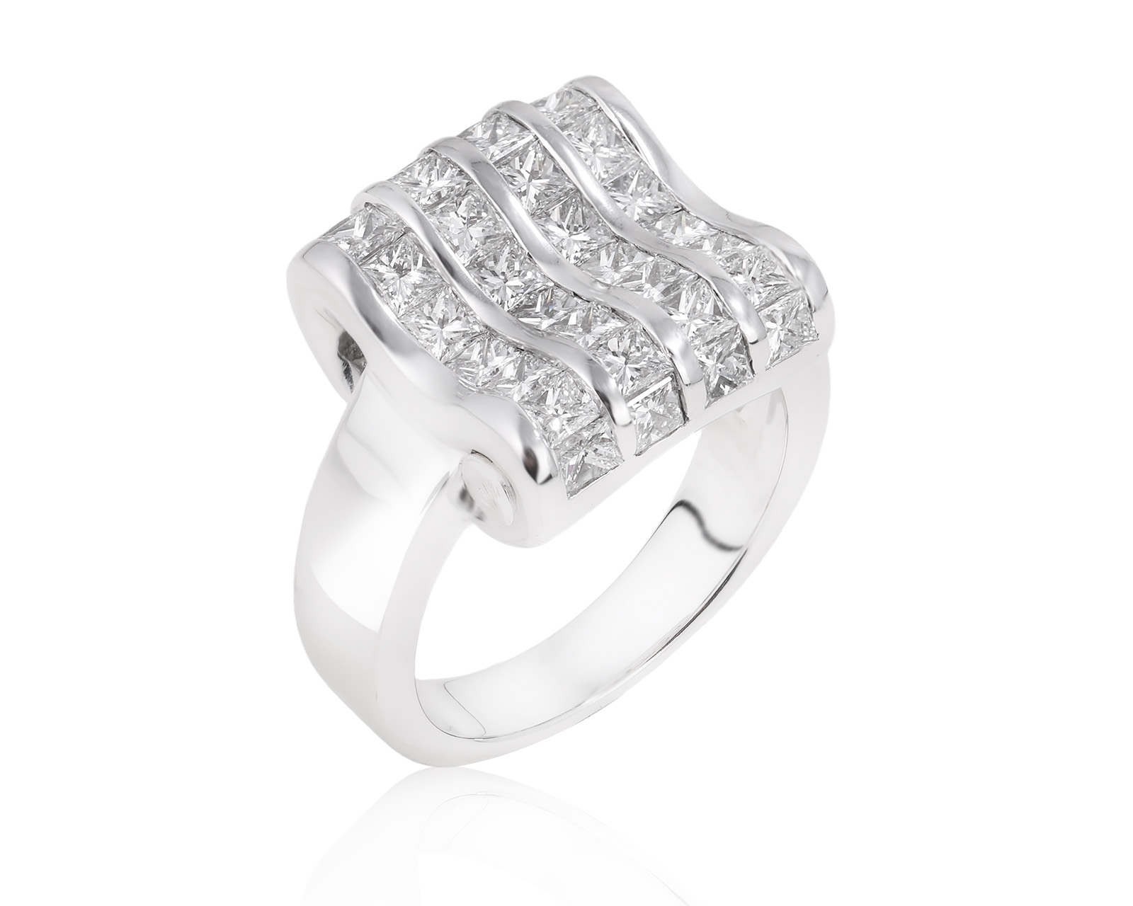 Оригинальное золотое кольцо с бриллиантами 2.88ct Luca Carati 141025/2